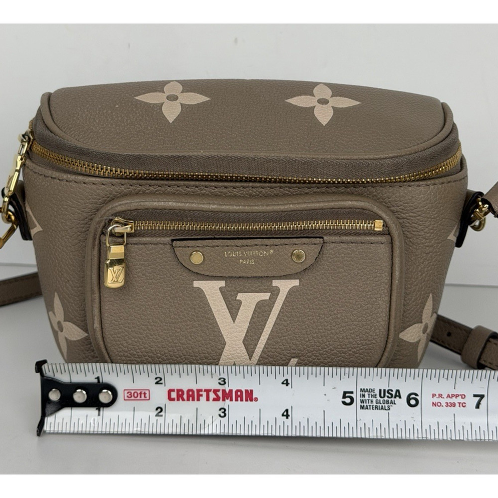 Louis Vuitton Empreinte Mini Bumbag in Tourterelle and Cream Leather NFC U1 - Picture 13 of 16